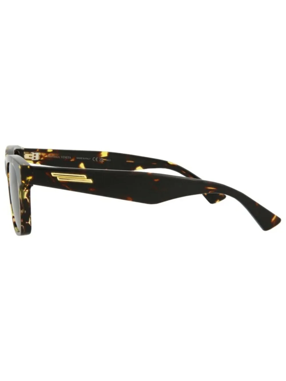 New Bottega Veneta Women's Sunglasses Square Rectangle Acetate Frame Mens Havana
